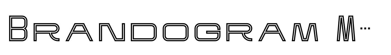 Brandogram Monogram Typeface Stencil One